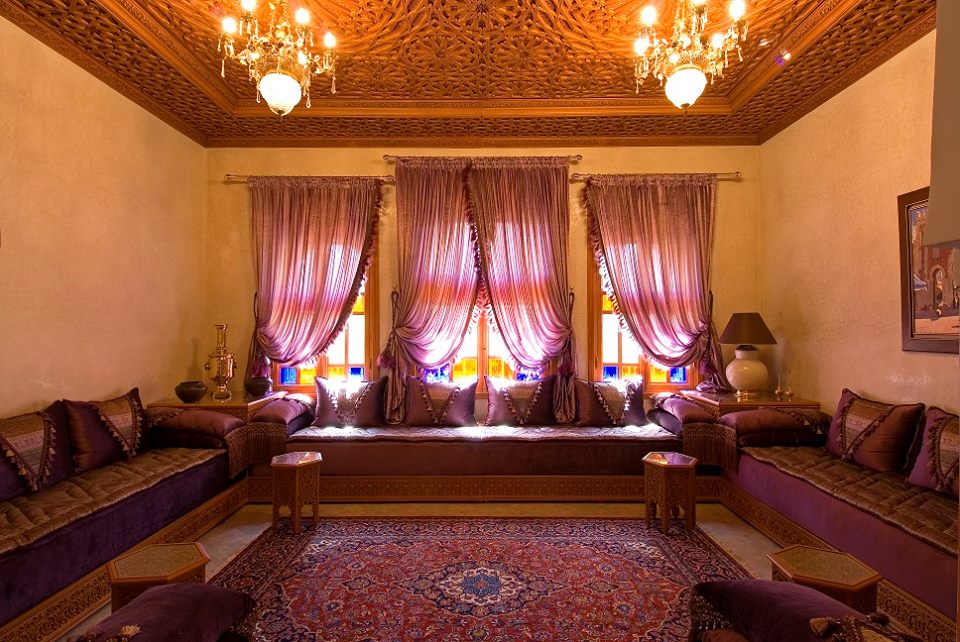Salon marocain moderne avec Rideau 2019